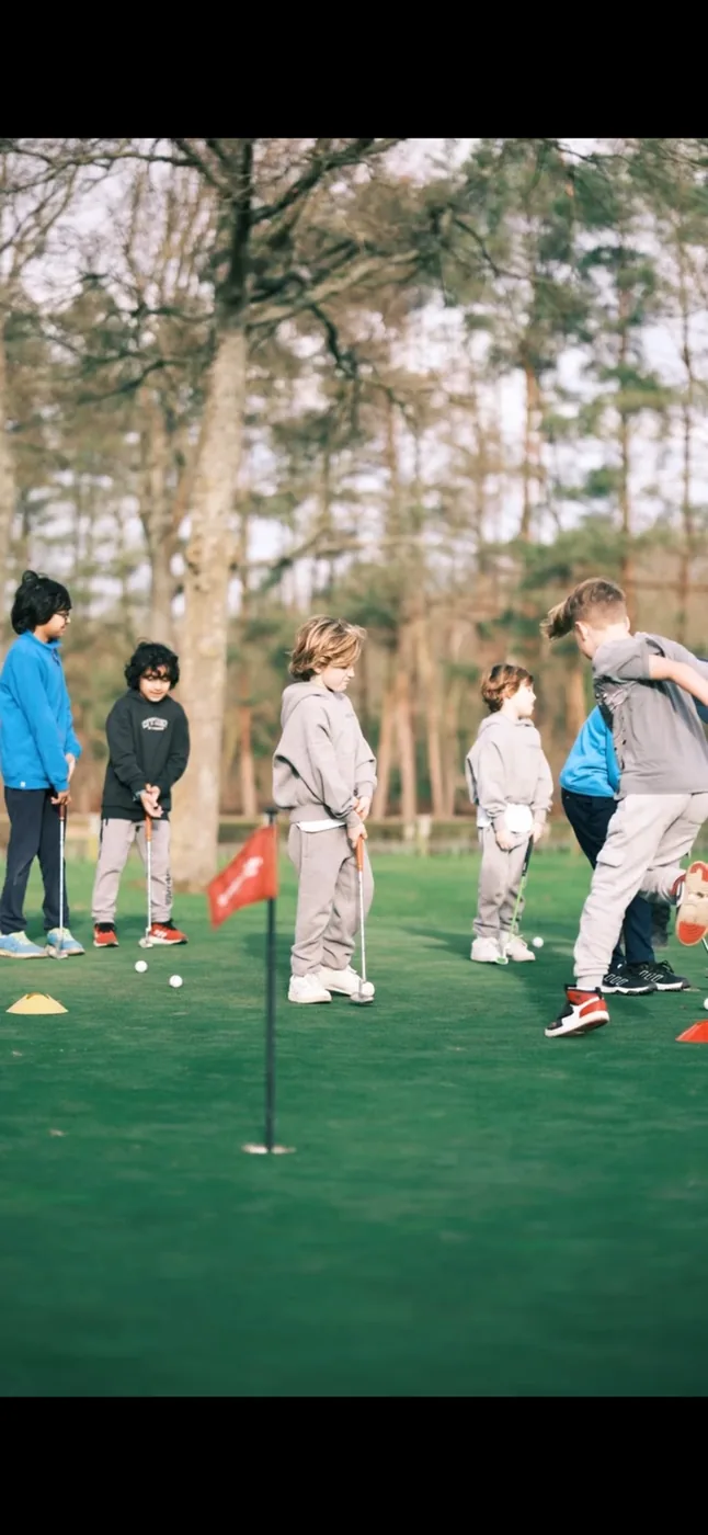 Golf practice at Leatherhead