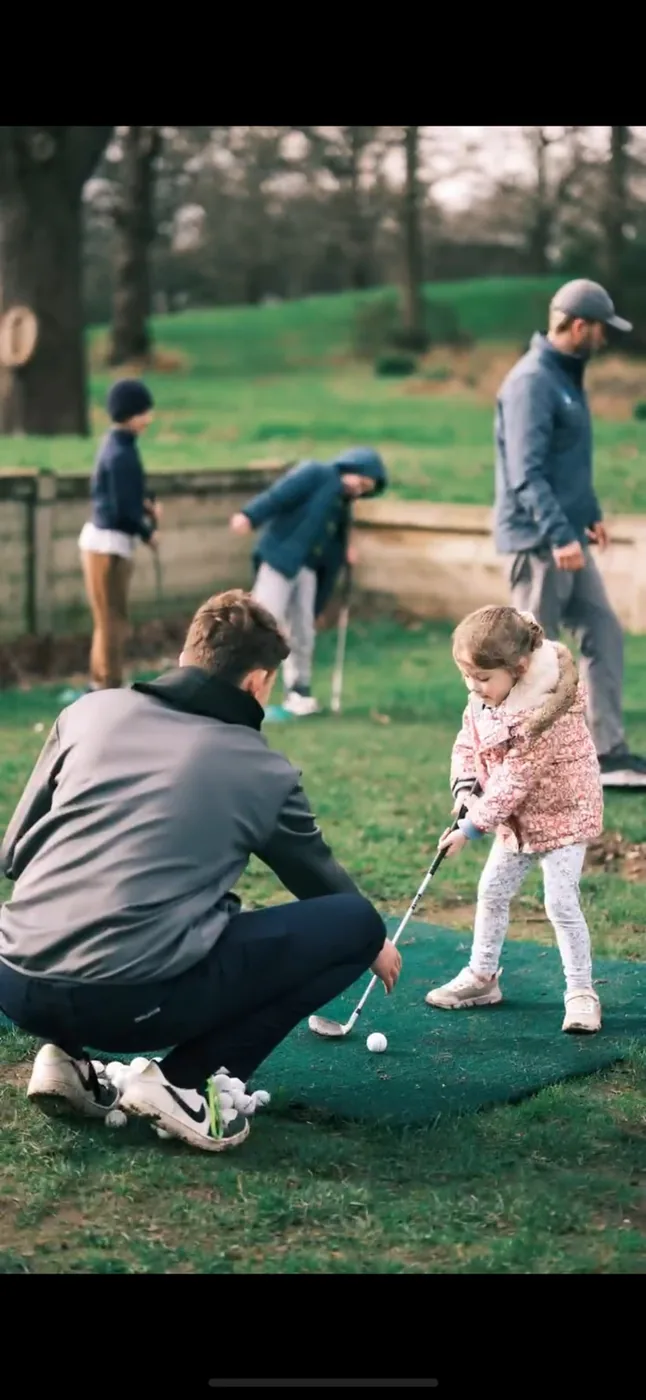 Younger junior golf coaching at Leatherhead